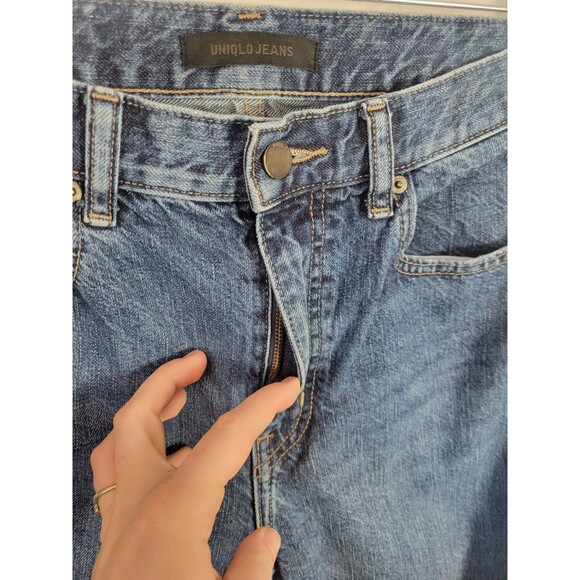 Uniqlo Womens Relaxed Fit Straight Leg Jeans Size 25 - Picture 4 of 7